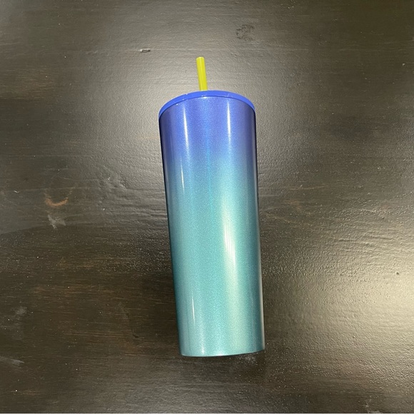 Starbucks Hawaii Collection 24oz Stainless Steel Blue Ombre Tropical Cold Cup - Picture 2 of 5